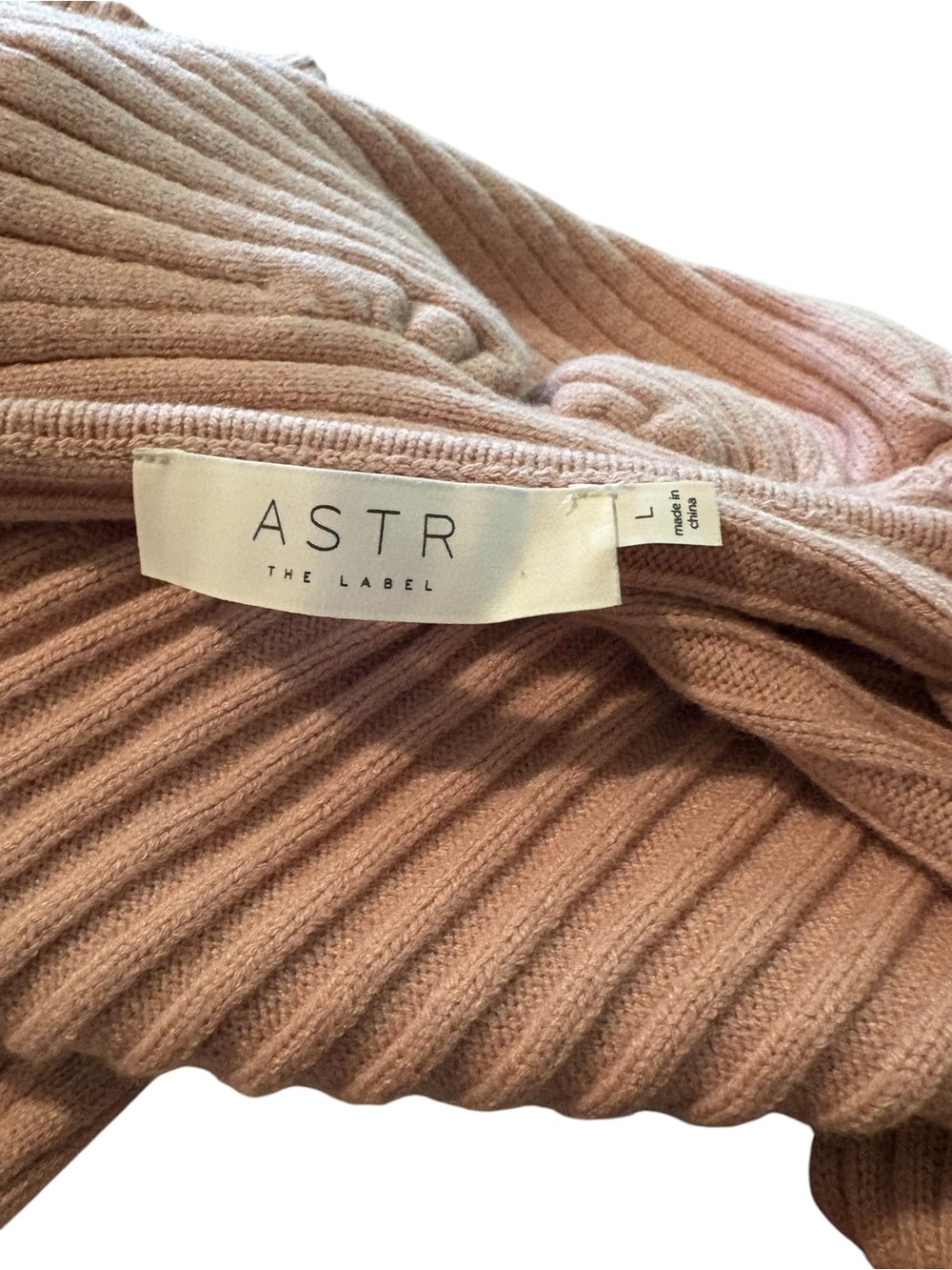 ASTR The Label Ribbed Puff Shoulder Sweater with Open Back - Picture 8 of 8